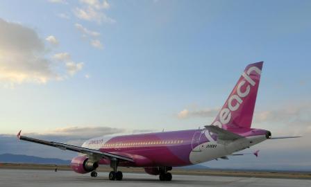 Las aerolíneas de bajo coste están contribuyendo a fortalecer el turismo en Japón (foto Peach Aviation)