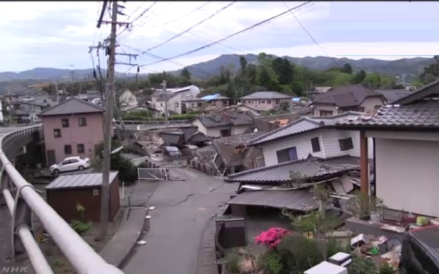 Muchas viviendas dañadas en Kumamoto