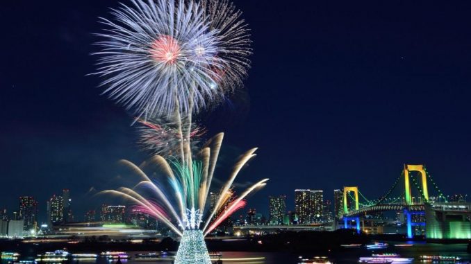 Odaiba Rainbow Hanabi 2017