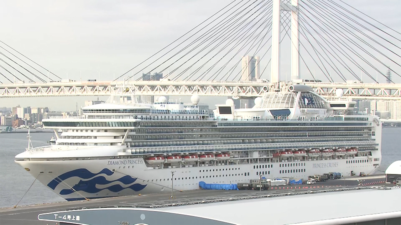 El crucero Diamond Princess zarpó del puerto de Yokohama rumbo a