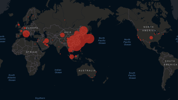 Mapa del coronavirus en el mundo