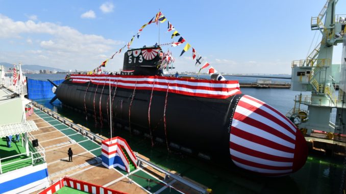 Taigei, el nuevo submarino de las Fuerzas de Autodefensa de Japon