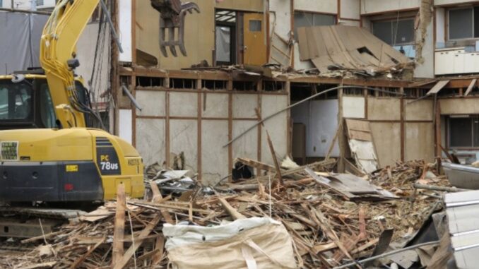 Edificio en demolición. Imagen referencial.