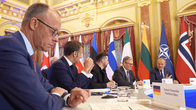 Líderes de Ucrania, Francia, Alemania, Polonia y el Reino Unido se reunieron en Kiev
