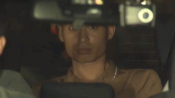 Uno de los dos vietnamitas detenidos por la policía de Tokio.